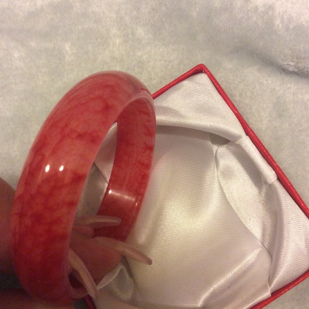 SOLD ON MERCARI! Red jade bangle authentic